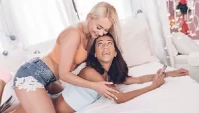 French Teen Loves Blonde Girlfriend